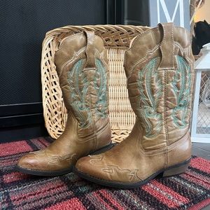 Flex West Girls Cowgirl Boots